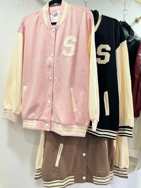 Women Casual Varsity Jacket